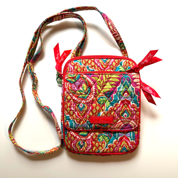 Vera Bradley Mini Hipster Crossbody Bag Paisley in Paradise NEW w/ Tags! - Picture 1 of 9